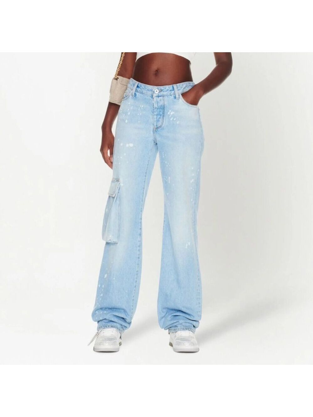 Off-White Painted Toybox Extralong Cargo Jeans